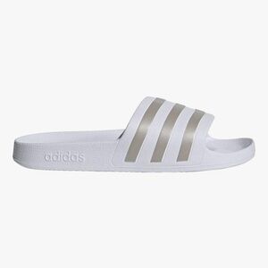 Adidas Adilette Aqua Slide Sandal in White